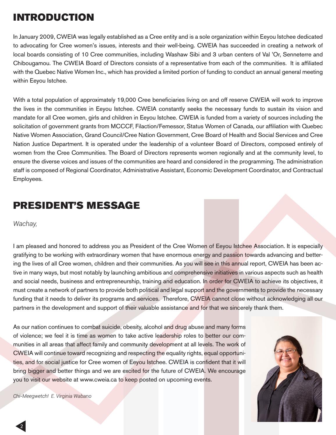 2014-2015 CWEIA Annual Report - page 2