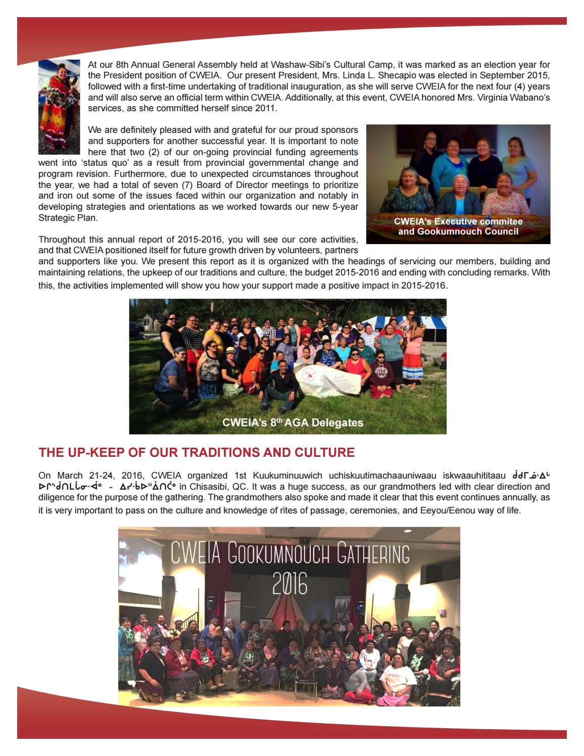 2015-2016 CWEIA Annual Report - page 2