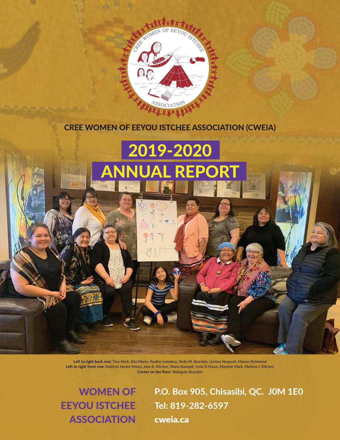 2019-2020 CWEIA Annual Report - page 1