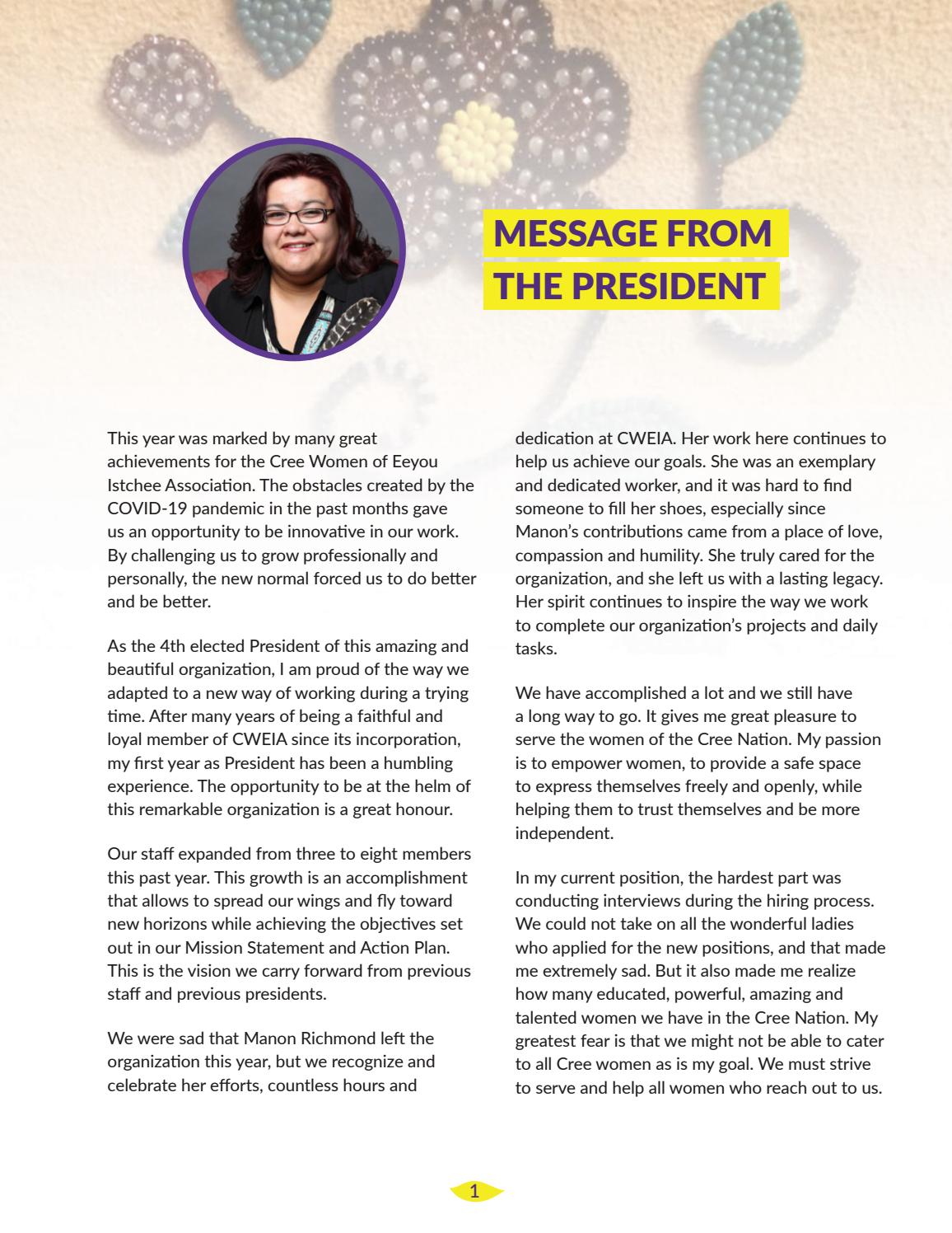2019-2020 CWEIA Annual Report - page 2