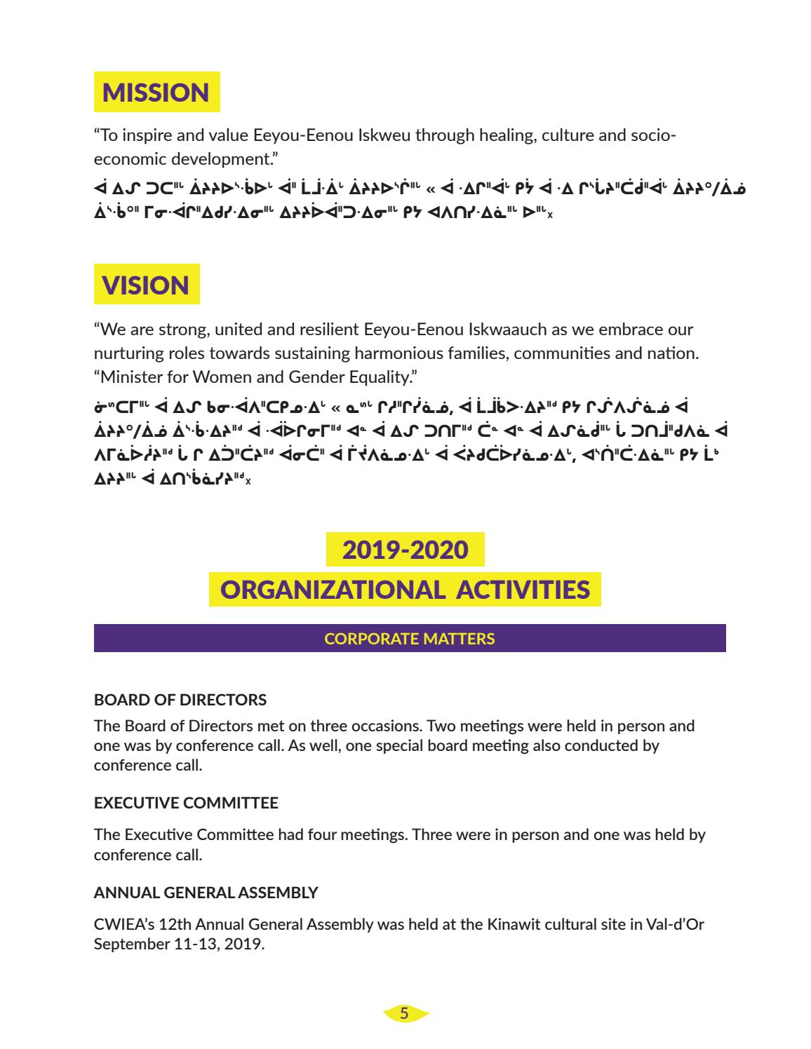 2019-2020 CWEIA Annual Report - page 6