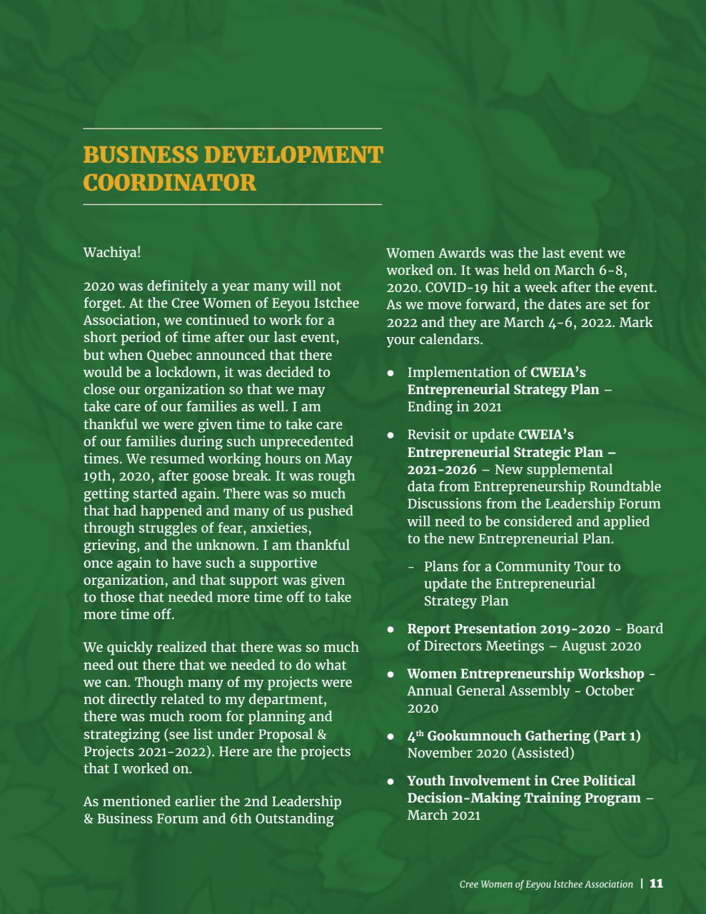 2020-2021 CWEIA Annual Report - page 12