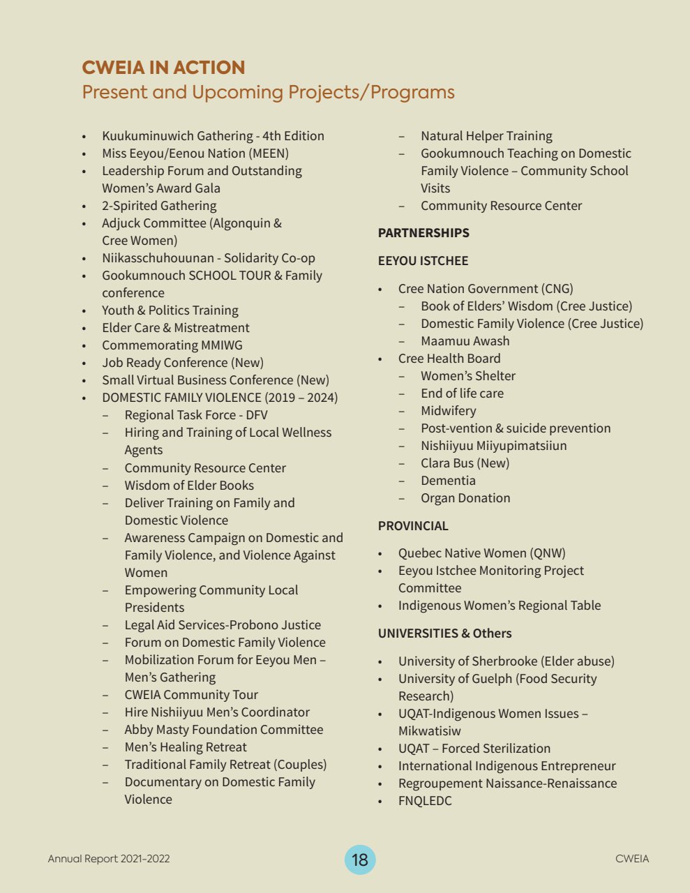2021-2022 CWEIA Annual Report - page 19